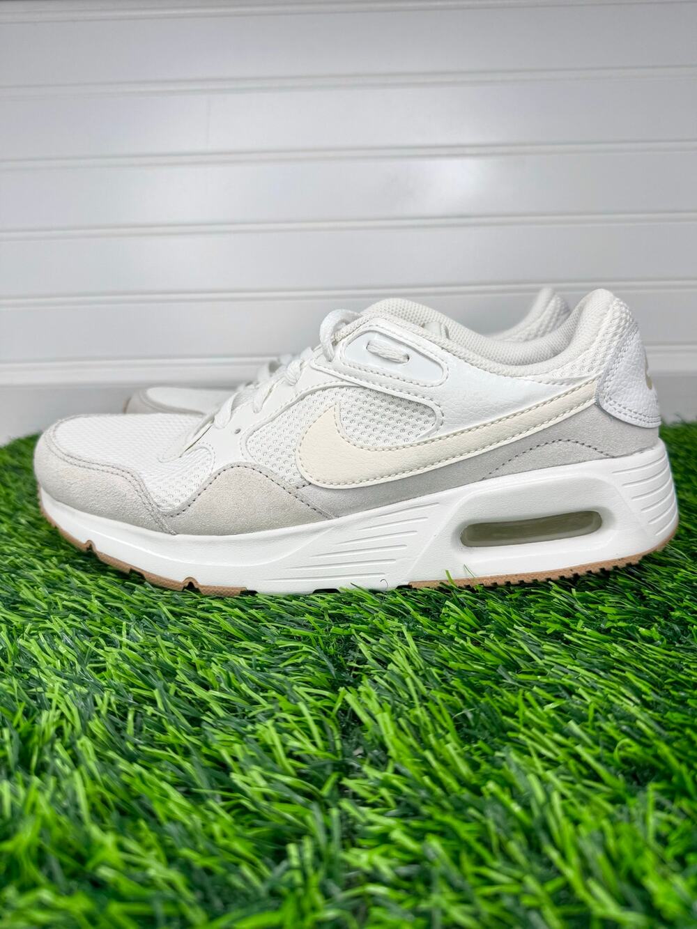 Nike Air Max SC Women’s 9.5 Summit White Platinum Tint Hemp CW4554-108 Sneakers